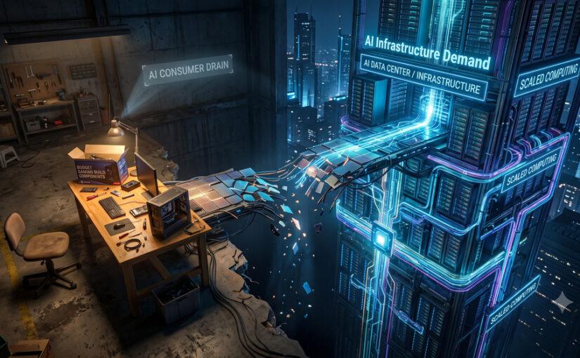The 2026 US PC Market Crash: How AI Infrastructure is Killing the Budget Gaming Build
