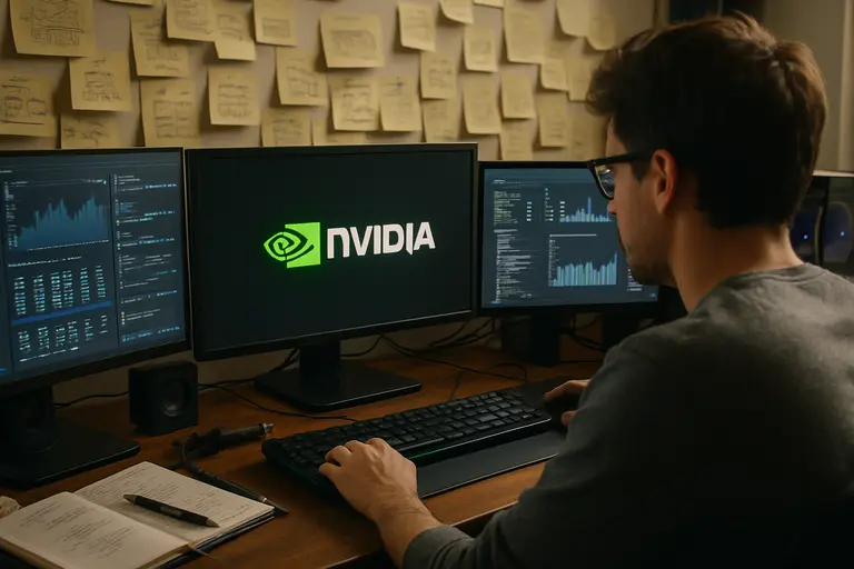 High-end desktop PC with a large graphics card installed inside